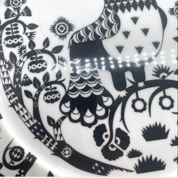 hard to find! set 3 Iittala TAIKA black white owl dinner plates 30cm cottagecore - Picture 5 of 6